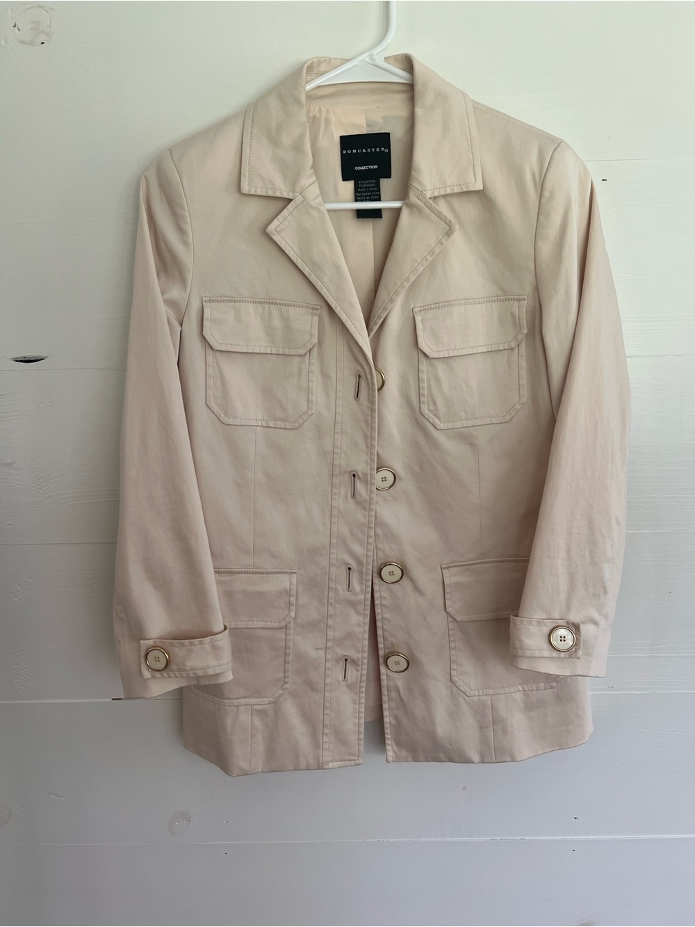 Doncaster Cream Utility Blazer Jacket